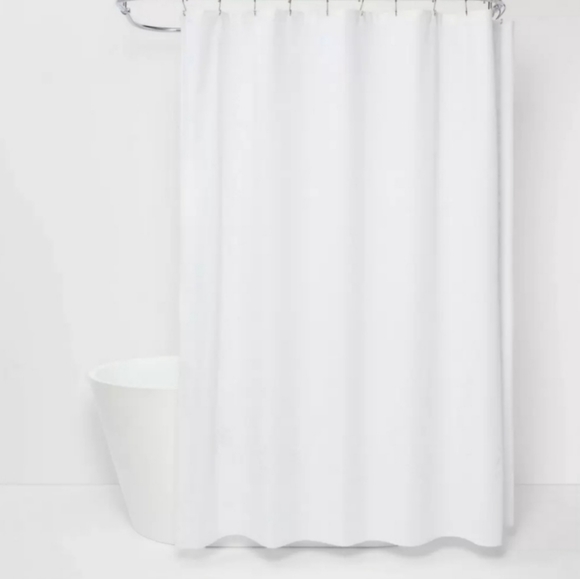 Threshold Bath New Threshold White Floral Bloom Cotton Fabric